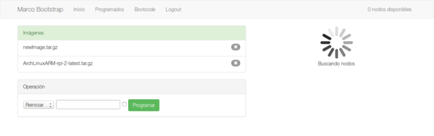 The main view of the MarcoBootstrap tool